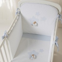 Puccio Star Bed Duvet Set in Light Blue 
