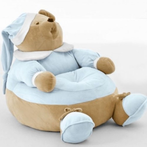 Дитяче крісло пуф ведмедик Nanan Puccio блакитний