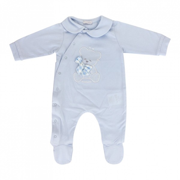 Чоловічок бавовняний для немовлят Nanan Orsetto блакитний 56, 62, 68 см.