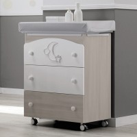 Moon changing chest of drawers with a bath