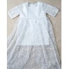 Хрестильна сукня зі шлейфом Pusha Офелія біла 56-62 см.