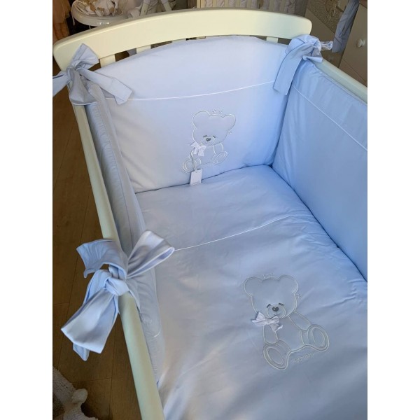 Комплект постільної білизни для новонароджених Nanan Coccolo блакитний